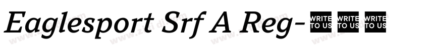 Eaglesport Srf A Reg字体转换